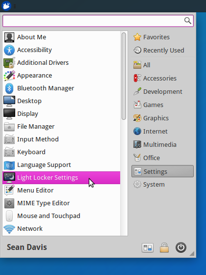 Quickly find and launch any application with the Whisker Menu.
