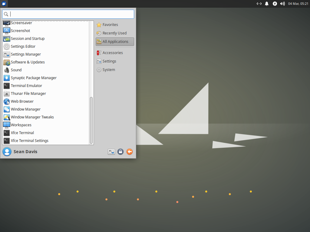 Xubuntu Minimal Visual Tour