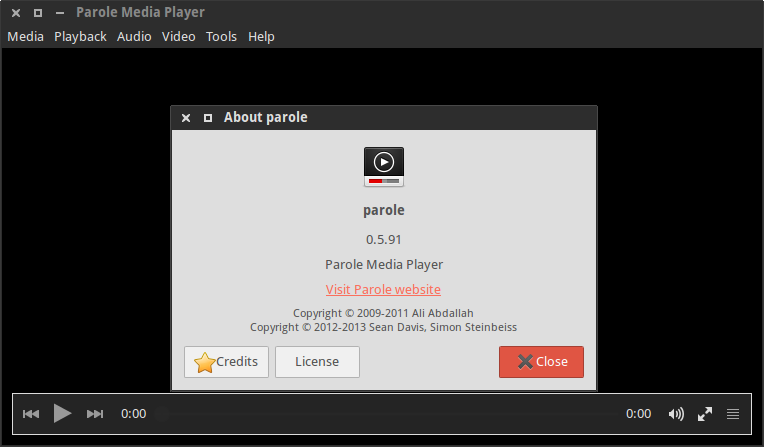 Parole Media Player 0.5.91 Released