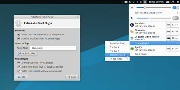 Development Release: Xfce PulseAudio Plugin 0.3.4