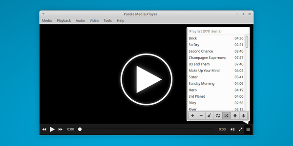 Parole Media Player 4.15.0 Released